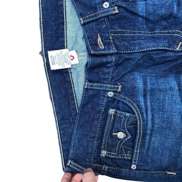 VINTAGE True Religion Jeans Size 36 BILLY Blue - Picture 9 of 9